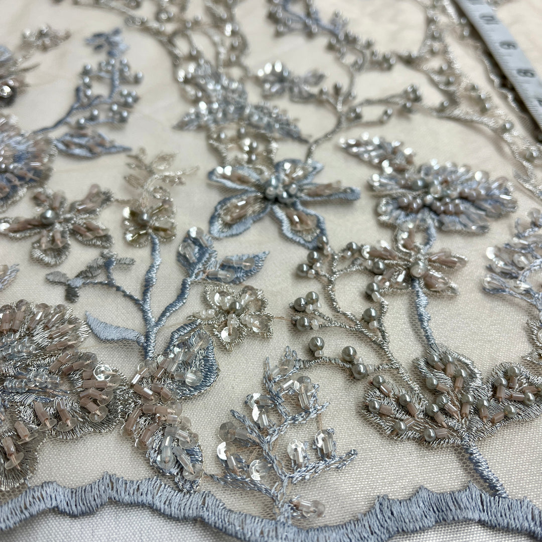 Beaded & Embroidered Lace Fabric Lace USA