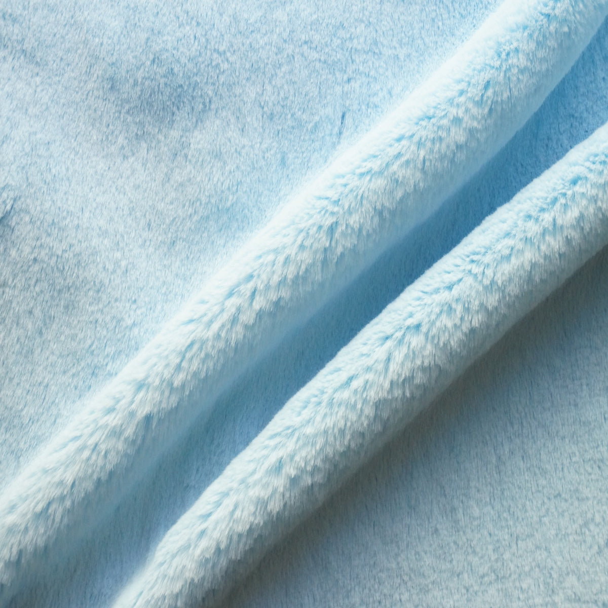 Baby Blue Rex Rabbit Minky Faux Fur Fabric