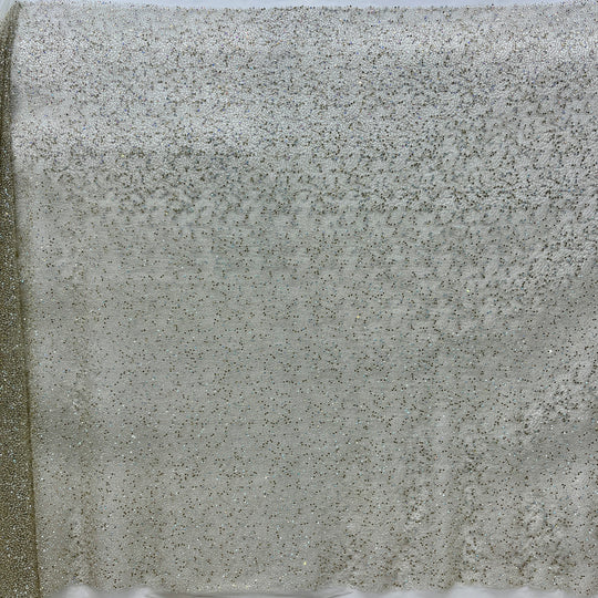 Beaded Lace Fabric Embroidered on 100% Polyester Net Mesh | Lace USA - GD-2251 - 60" Wide