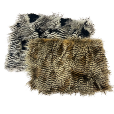 Black Porcupine Feather Faux Fur Fabric