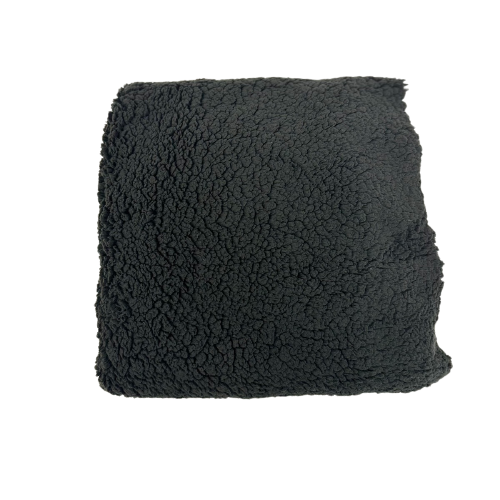 Black Sherpa Faux Fur Fabric