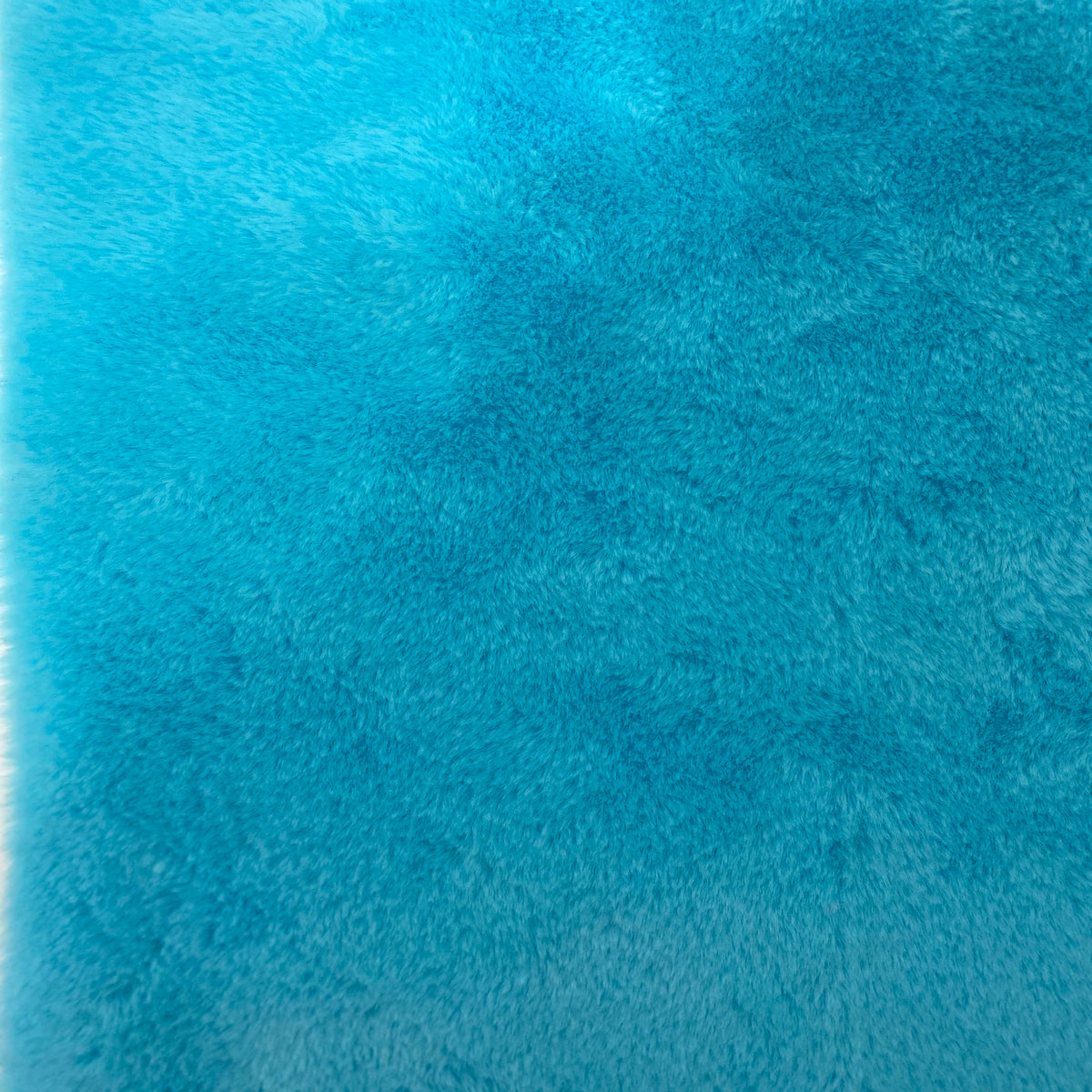 Aqua Blue Rabbit Soft Plush Short Pile Faux Fur Fabric