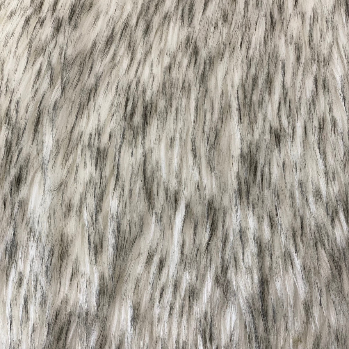 Black Frost Tipped Husky Faux Fur Fabric