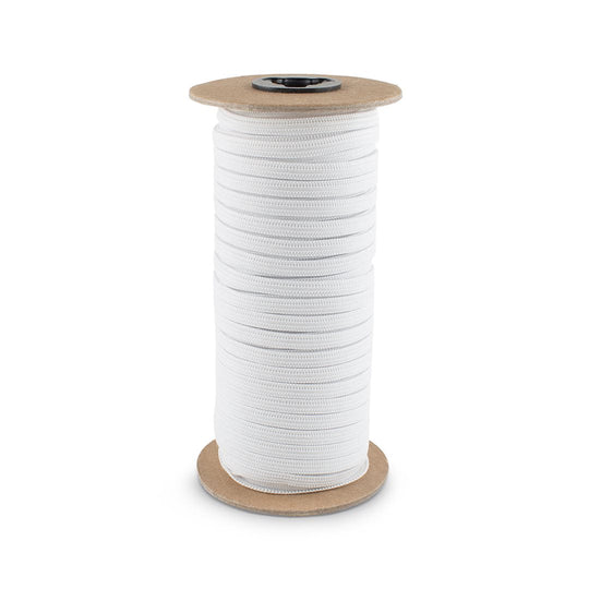 1/4" White Knitted Elastic Band - Case of 30 Rolls - 8,640 Yards