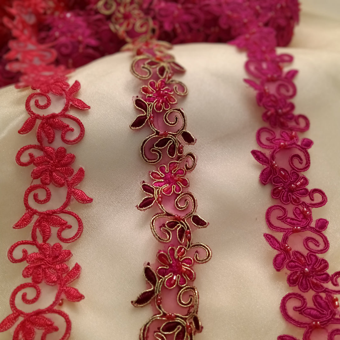 Beaded, Corded & Embroidered Trimming. Lace Usa