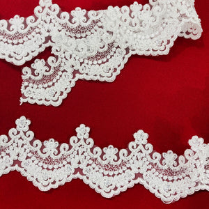 Corded, Beaded & Embroidered Trimming. Lace USA