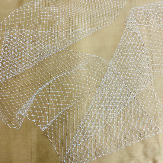 Bandeau Veil Mesh or Birdcage Veil By The Yard | Lace USA